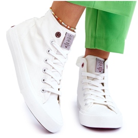 Sneakers Classiche Alte da Donna Cross Jeans LL2R4086C Bianche bianca