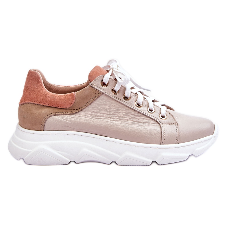 FILIPCZYK Comode Sneakers Con Plateau In Pelle Beige Alisane