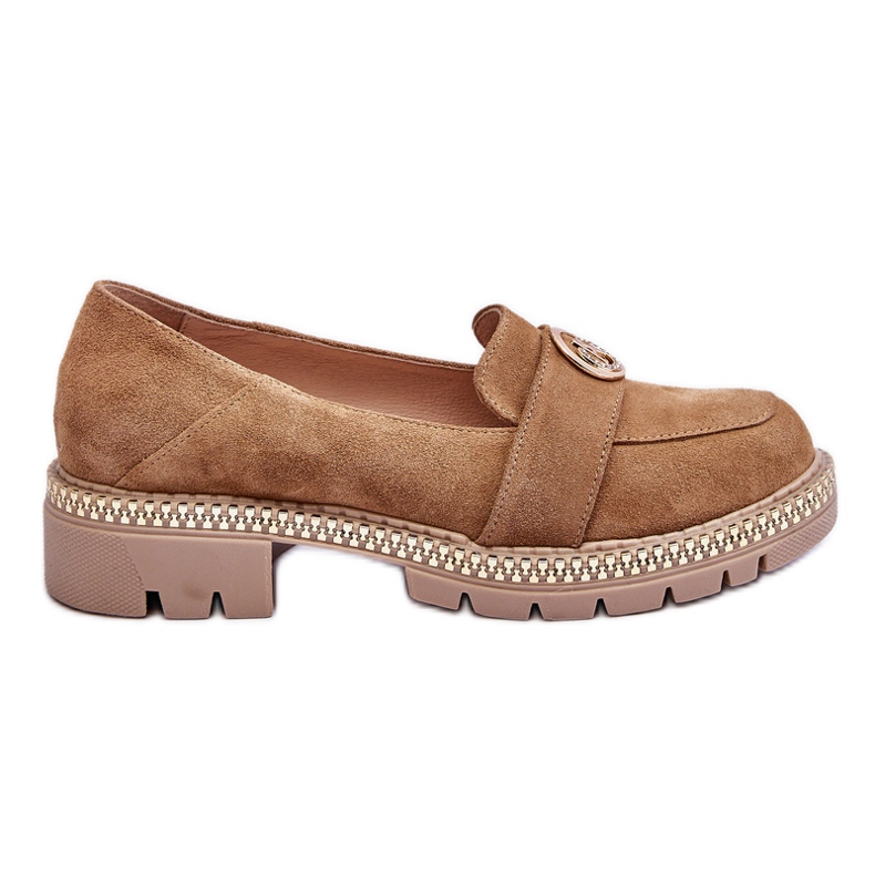FILIPCZYK Eleganti mocassini in camoscio Laverne beige scuro