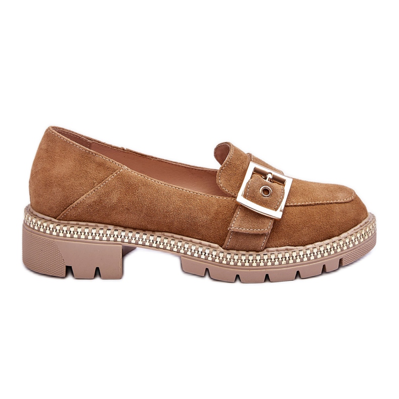FILIPCZYK Mocassini alla moda in camoscio beige scuro Eloisa