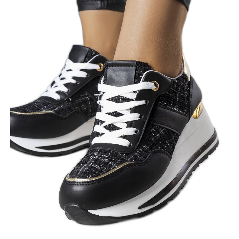 PA1 Sneakers nere con inserti decorativi in ​​Krystal nero