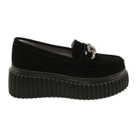 Mocassino scamosciato Filippo DP4450 BK nero