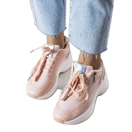 Sneakers con zeppa rosa Stacey