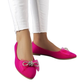 Ballerine rosa con fiocco e strass di LaGarde