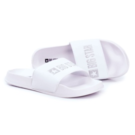 Pantofole da uomo Big Star in gomma bianca GG174935 bianco