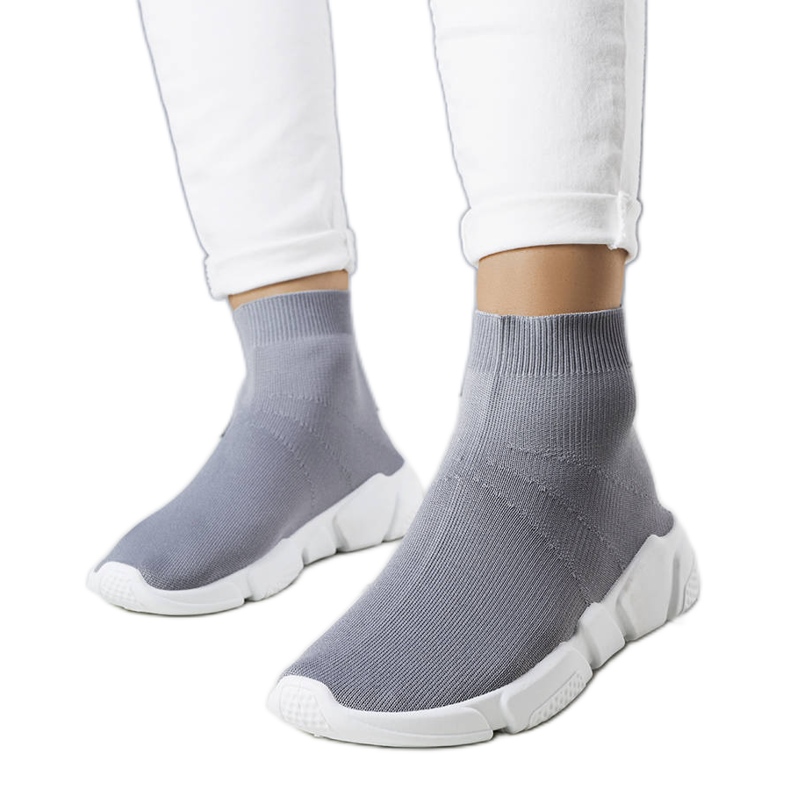 Sneakers alte grigie di William grigio