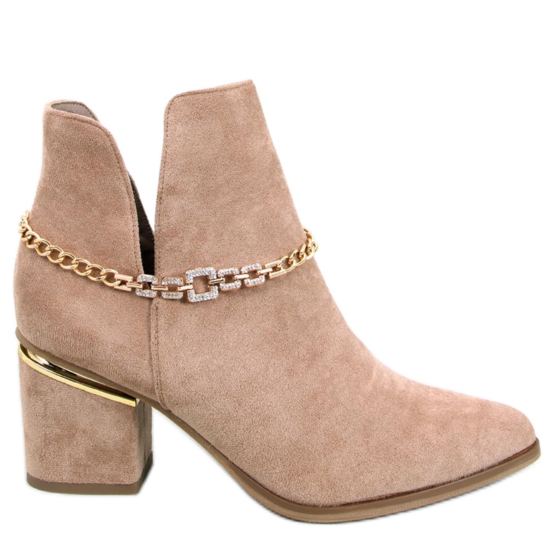 BM Stivali con tacco primaverili Virginia Khaki beige