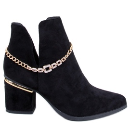 BM Stivali Virginia Black con tacco primaverile nero