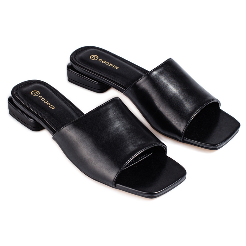 Sandali neri classici da donna con tacco Shelovet nero