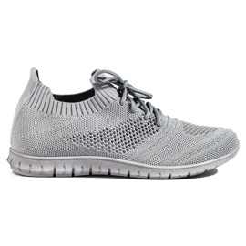 W. Potocki Scarpe sportive da donna traforate leggere Potocki grigio