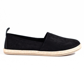 W. Potocki Espadrillas da donna in camoscio nero Potocki