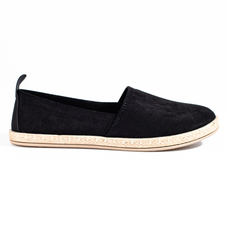 W. Potocki Espadrillas da donna in camoscio nero Potocki