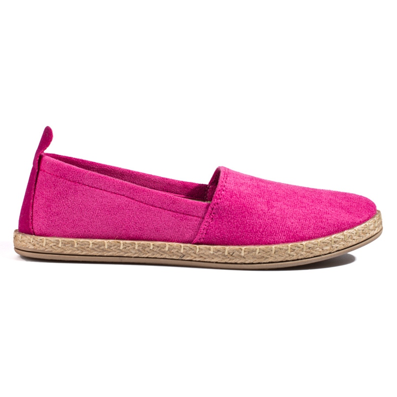 W. Potocki Espadrillas Potocki in camoscio rosa da donna