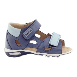 Sandali in pelle Bartuś blu