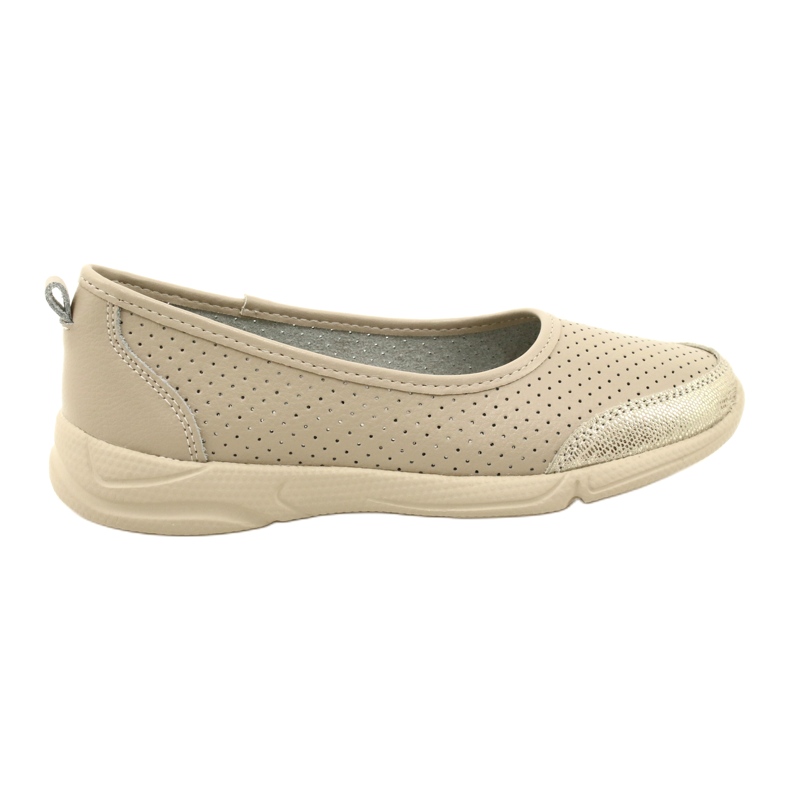 Ballerine in pelle traforata Evento 21PB32-3621 beige d'oro