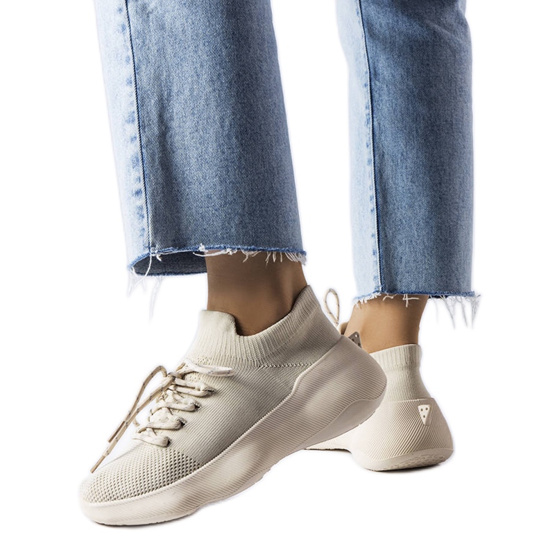 Sneaker Lavallée in tessuto beige