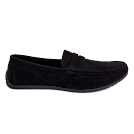 Mocassini in pelle scamosciata da uomo Black Mack nero