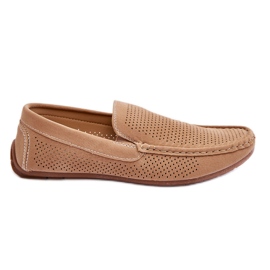 Mocassini Classici Da Uomo In Pelle Scamosciata Beige Felixo