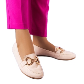 Mocassini classici beige di Pitre