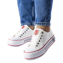 Sneakers bianche sulla piattaforma Big Star LL274180 bianca
