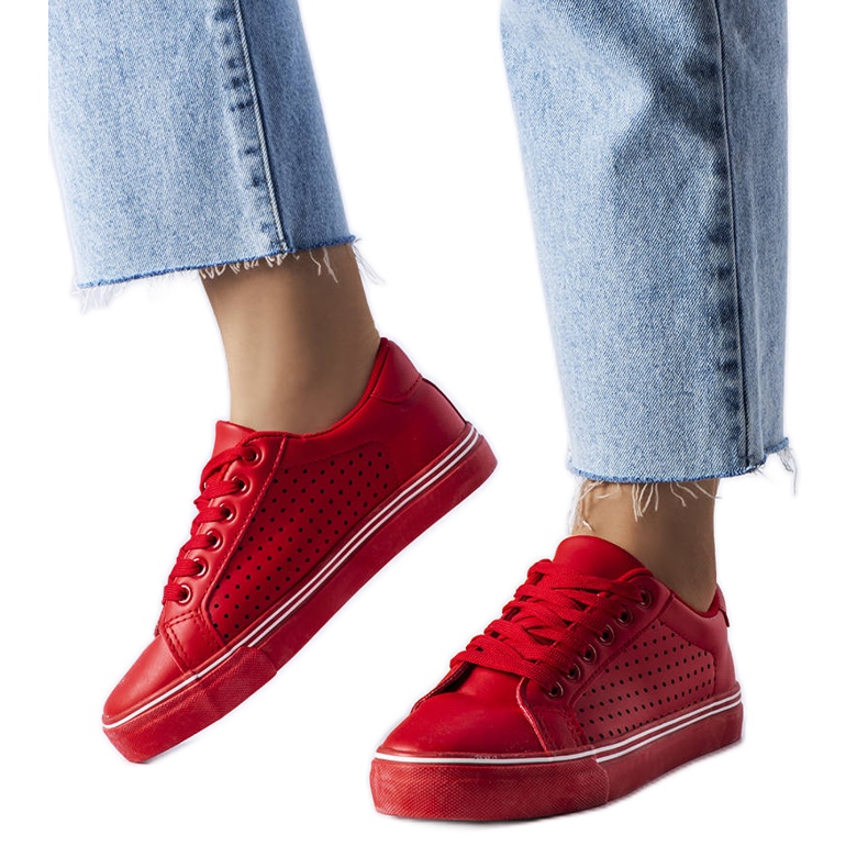 BM Sneaker in ecopelle rossa di Joffre rosso