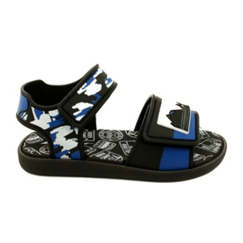 Boys 'Sandals Rider 83453 AG294 Black/Blue/White nero