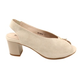 Sandali Sul Post Daszyński SA169-6 beige