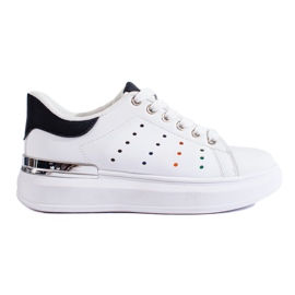 Sneakers bianche Shelovet con suola spessa bianco
