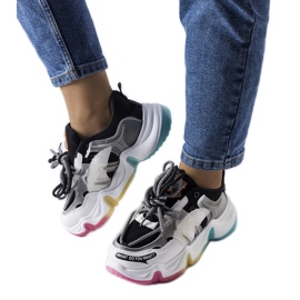 Sneakers nere in materiali misti di Grondin nero
