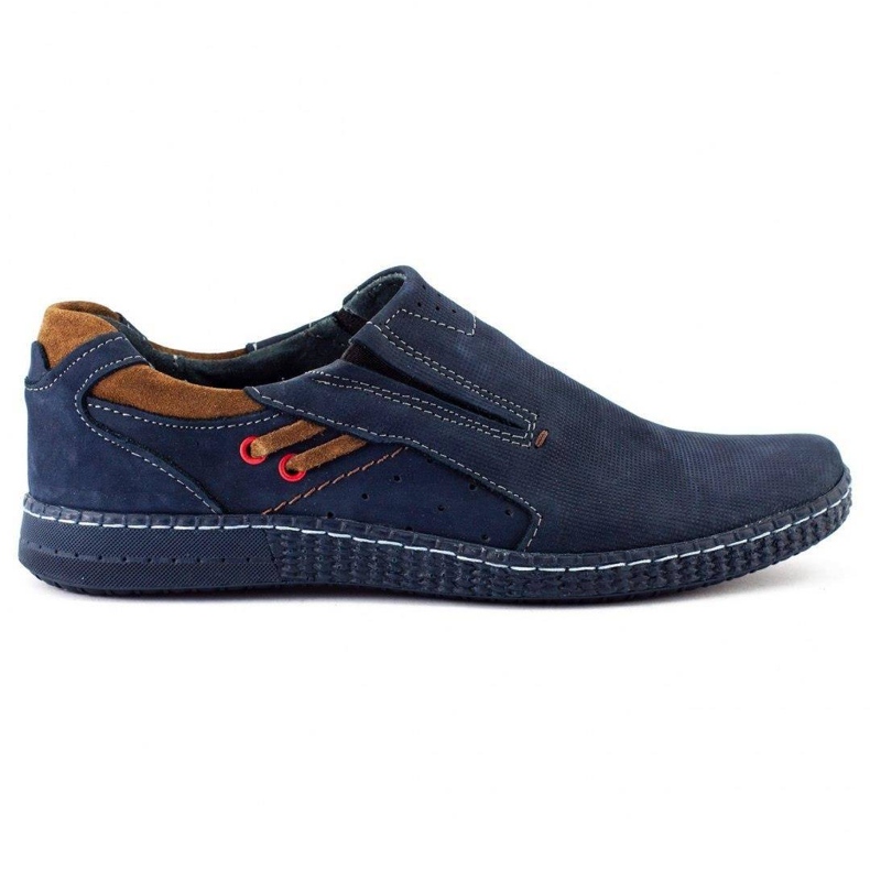 KOMODO Mocassini da uomo 862L blu navy