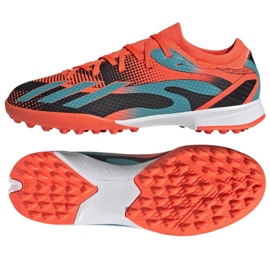 Scarpe da calcio Adidas X Speedportal Messi.3 Tf Jr GZ5141 arancia arance e rossi