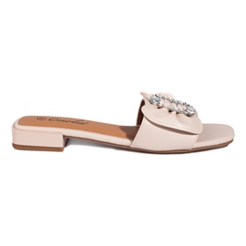 Sandali beige da donna con fiocco di Shelovet