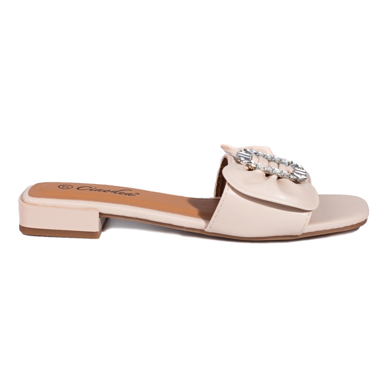 Sandali beige da donna con fiocco di Shelovet