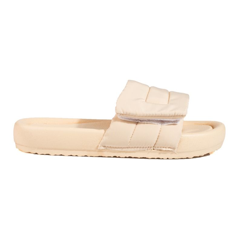 Ciabatte in velcro da donna beige di Shelovet