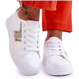 Diahna Sneakers Donna Bianche e Oro bianco