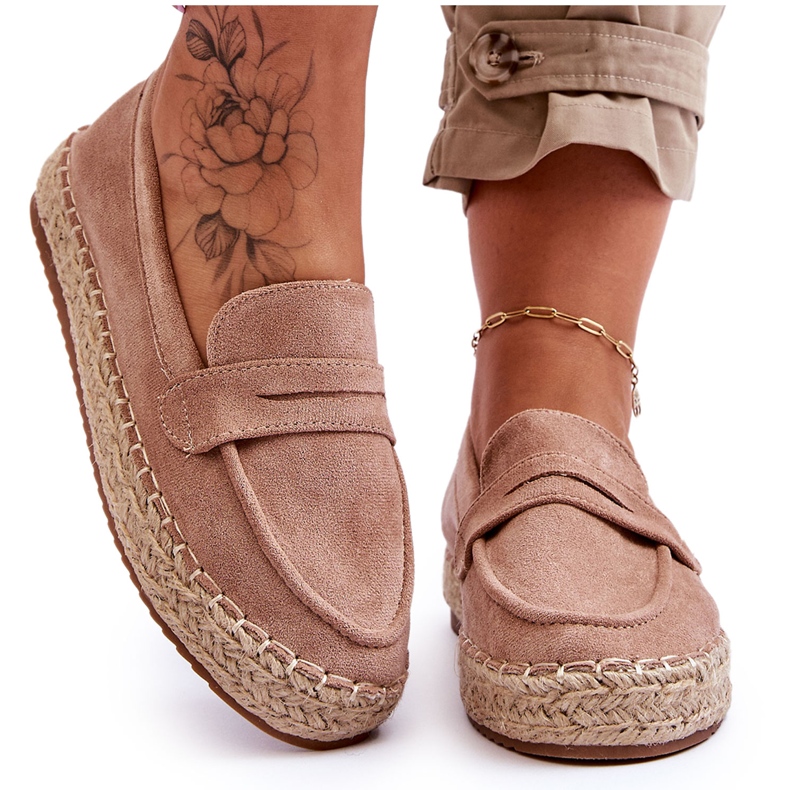 FI1 Espadrillas Scamosciate Donna Beige Keyla