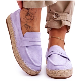 FI1 Espadrillas scamosciate da donna viola Keyla