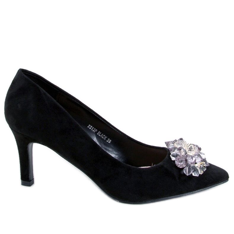 Seastar Breinne Borchie in camoscio nero con pietre