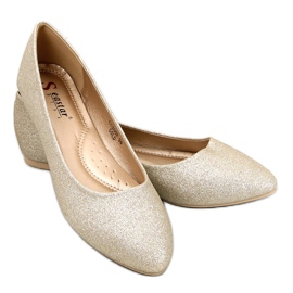 Seastar Ballerine Chiesa glitter oro d'oro