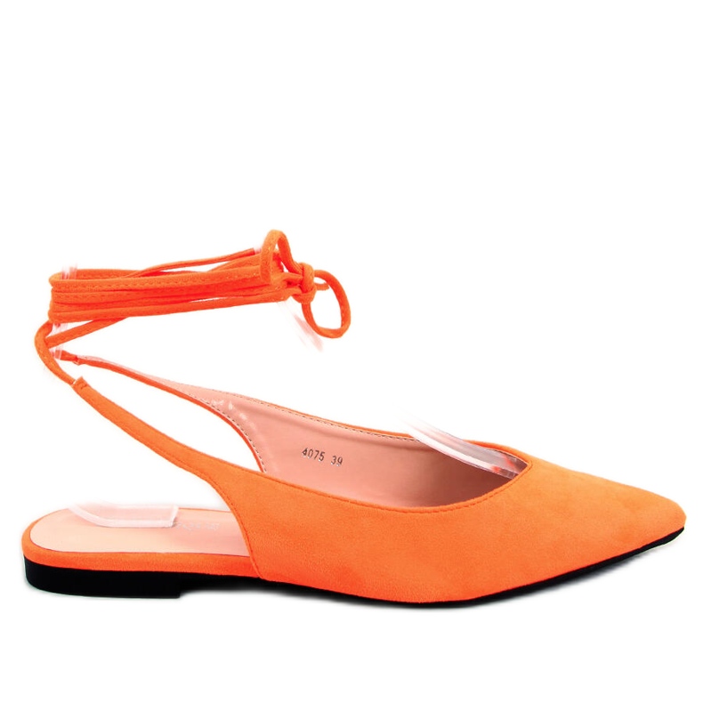 PA1 Ballerine stringate Dentoni colore arancio arancia