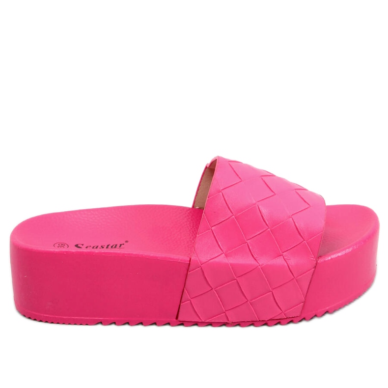 PA1 Sandali con suola alta di Morlet Fuchsia rosa