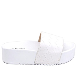 PA1 Sandali con suola alta di Morlet White bianco