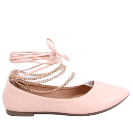 PA1 Junri Ballerine con catena Nude rosa