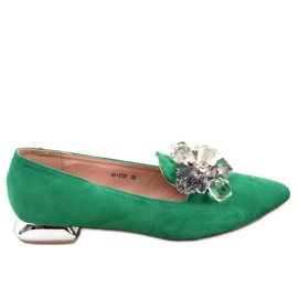 PA1 Mocassini Lords con pietre Falconi Green verde