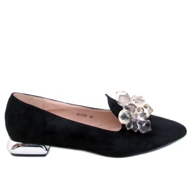 PA1 Mocassini Lords con pietre Falconi Black nero