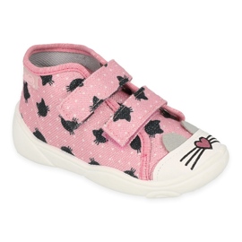 Scarpe per bambini Befado 212P077 nero rosa argento
