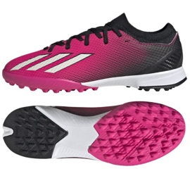 Scarpe da calcio Adidas X Speedportal.3 Tf Jr GZ2465 rosa rose e viola