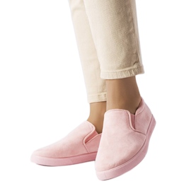Sneakers in ecopelle rosa di Leroy