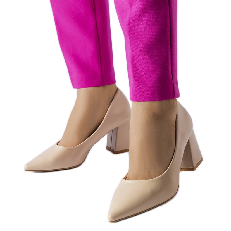 Décolleté Fanchon stiletto beige