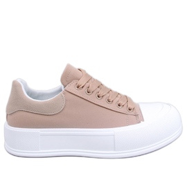 PA1 Sneaker Takao Khaki con suola spessa beige